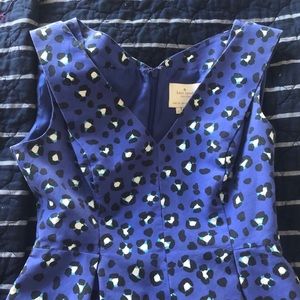 Adorable leopard blue Kate Spade dress